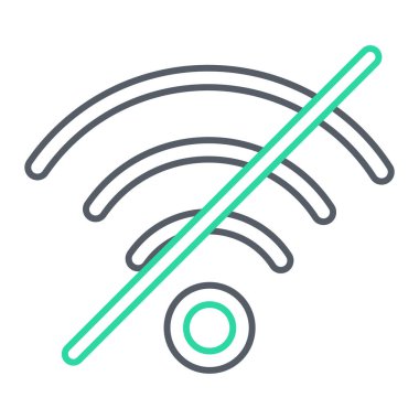 Wi-Fi modern simgesinin vektör illüstrasyonu