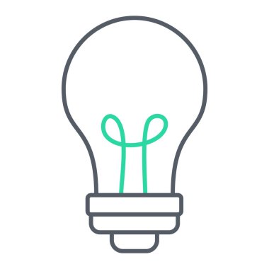 ampul simgesi vektör illüstrasyonu