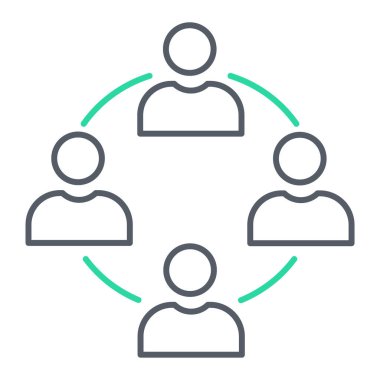 İnsan simgesinin vektör illüstrasyonu