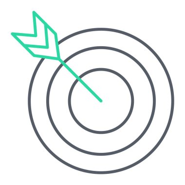 hedef simge vektör illüstrasyonu