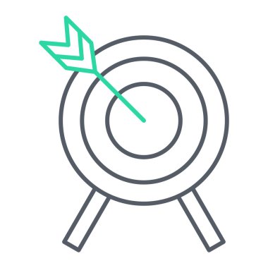 hedef simge vektör illüstrasyonu