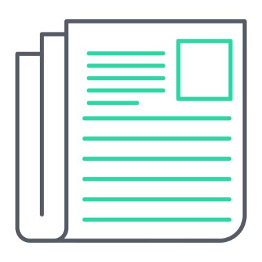 belge simgesi vektör illüstrasyonu