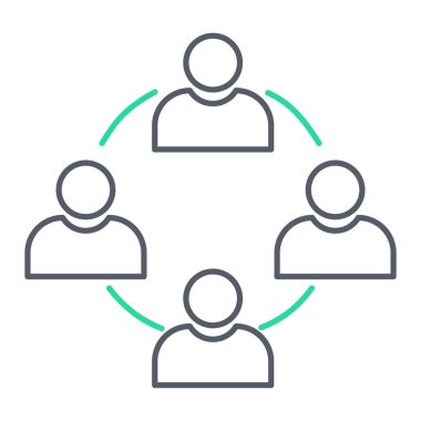 İnsan simgesinin vektör illüstrasyonu