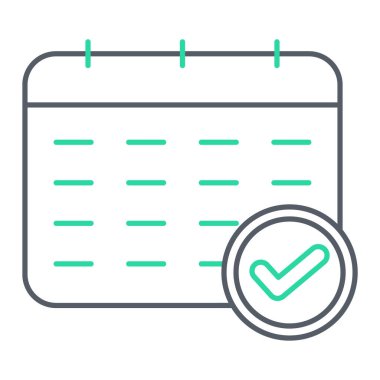 kontrol listesi simgesi vektör illüstrasyonu