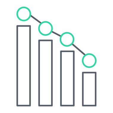 bar çizelgesi simgesi, vektör illüstrasyonu