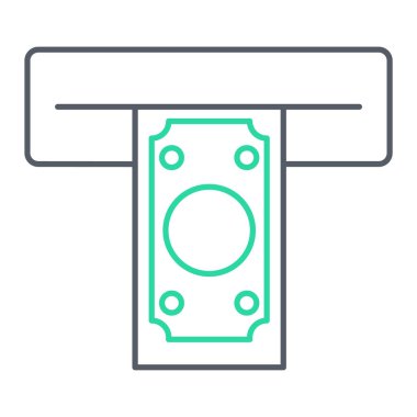 atm simge vektör illüstrasyonu