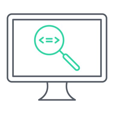 Arama simgesi vektör illüstrasyonu