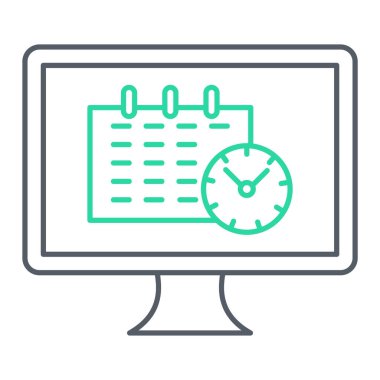 Takvim simgesi vektör illüstrasyonu