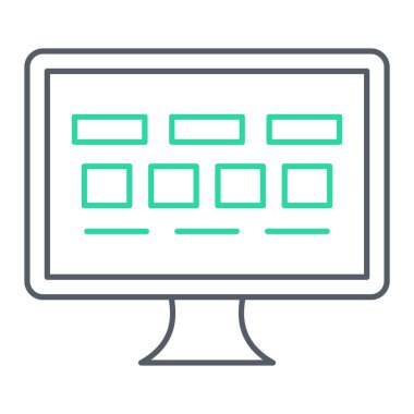 bilgisayar simgesi vektör illüstrasyonu