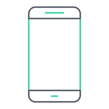 Akıllı telefon. Web simgesi basit illüstrasyon