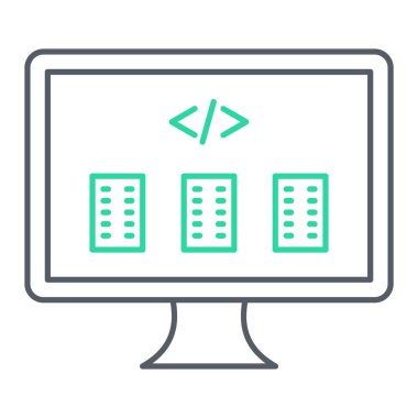 veri simgesi vektör illüstrasyonu