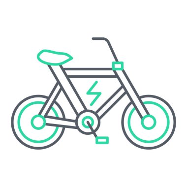 bisiklet ikonu vektör illüstrasyonu