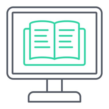 kitap simgesi vektör illüstrasyonu