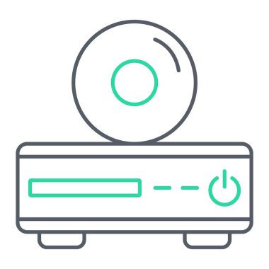 Bilgisayar simgesinin vektör illüstrasyonu