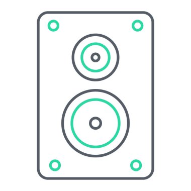 Müzik çalar simgesinin vektör illüstrasyonu