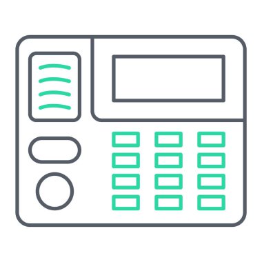 hesap makinesi simgesi vektör illüstrasyonu