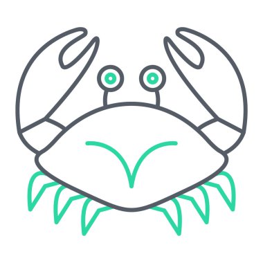 ahtapot simgesi vektör illüstrasyonu