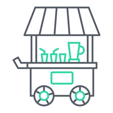 fast food depolama simgesi vektör çizimi tasarımı