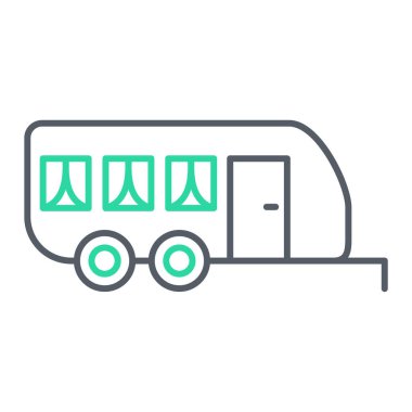 Kamp vektör simgesi. modern illüstrasyon kavramı 