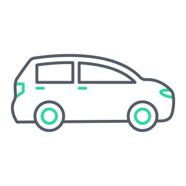 araba simgesi vektör illüstrasyonu