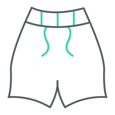 İç çamaşırı. Web simgesi basit illüstrasyon