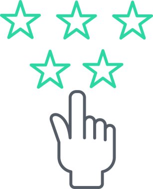 Yıldız derecesi. Basit illüstrasyon