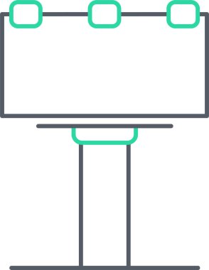 Tahta. Web simgesi basit illüstrasyon