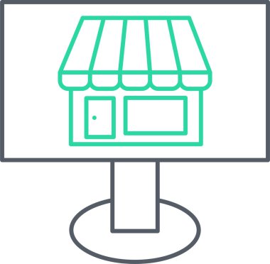 vektör simgesini modern basit illüstrasyonla kaydet