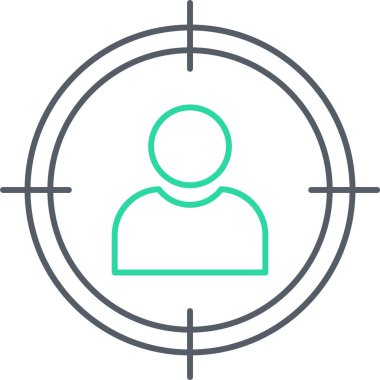 kullanıcı. Web simgesi basit illüstrasyon