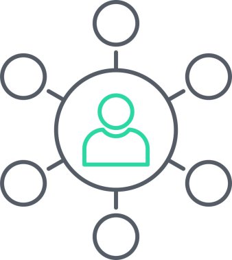 hiyerarşi. Web simgesi basit illüstrasyon