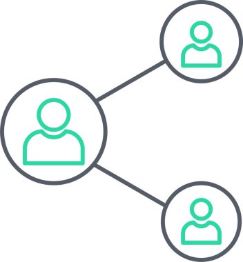 Kullanıcı Ağı. Basit illüstrasyon