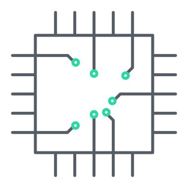teknoloji ve geliştirme ikonu vektör illüstrasyonu