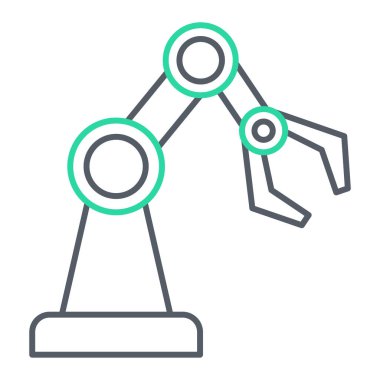 Robot simgesinin vektör illüstrasyonu