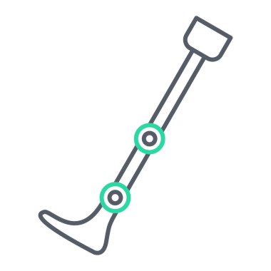 Tek izole edilmiş simge ögesinin vektör illüstrasyonu