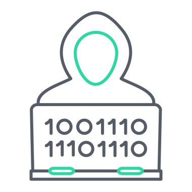 Bir kişi simgesinin vektör illüstrasyonu