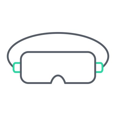 gözlük simgesinin vektör illüstrasyonu