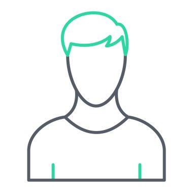 Adam avatar ikonu. Taslak kişi kullanıcı vektör çizimi. beyaz arkaplanda izole