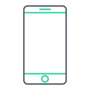 Akıllı telefon. Web simgesi basit illüstrasyon