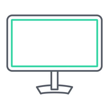 Lcd ekran vektör illüstrasyonu