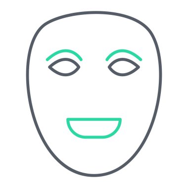 Tiyatro ikonu vektör illüstrasyonu