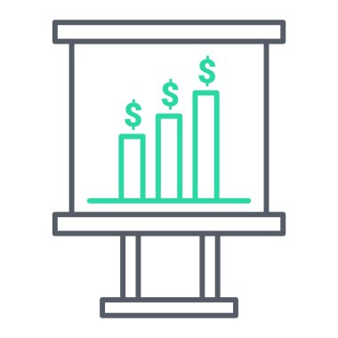 iş büyümesi simgesi vektör illüstrasyonu