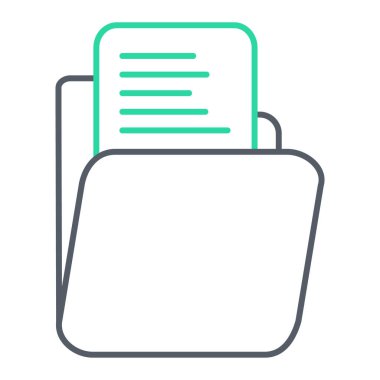 belge vektör simgesi modern basit illüstrasyon