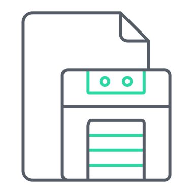 dosya biçimi simgesi, vektör illüstrasyonu