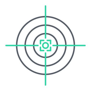 hedef simge vektör illüstrasyonu