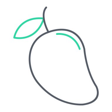 taze meyve ikonu vektör çizimi tasarımı