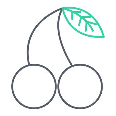 meyve simgesinin vektör illüstrasyonu