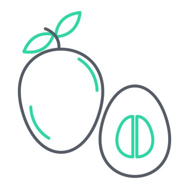 Sağlıklı gıda ikonunun vektör çizimi