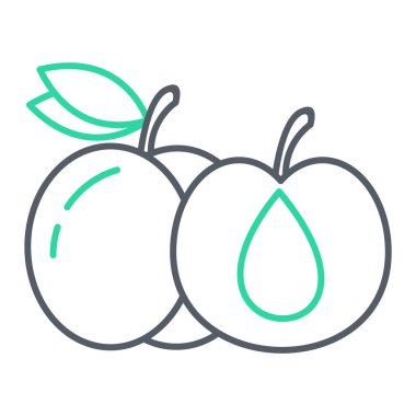 Taze meyvelerin vektör çizimi