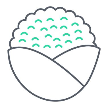 Gıda simgesinin vektör illüstrasyonu