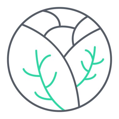 taze sebze ikonu vektör illüstrasyonu